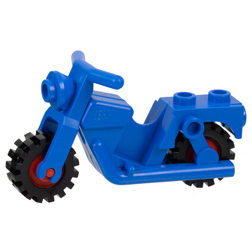 LEGO Motorcycle Town with Red Wheels with Black Tires (x81 / 3464c02) X81C01