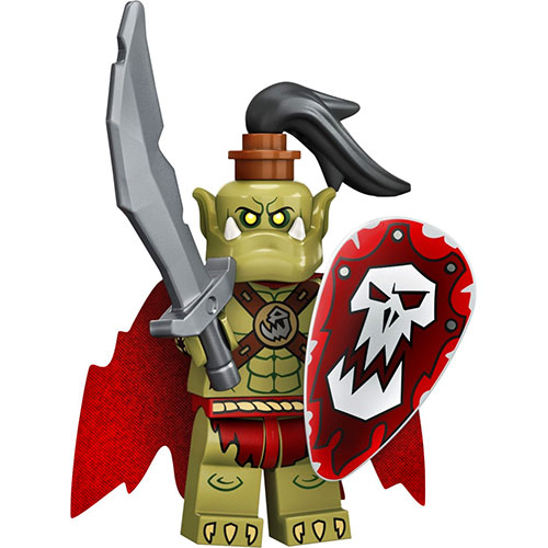 LEGO Minifigura Orc, Series 24 (Complete Set with Stand and Accessories) COL24-7