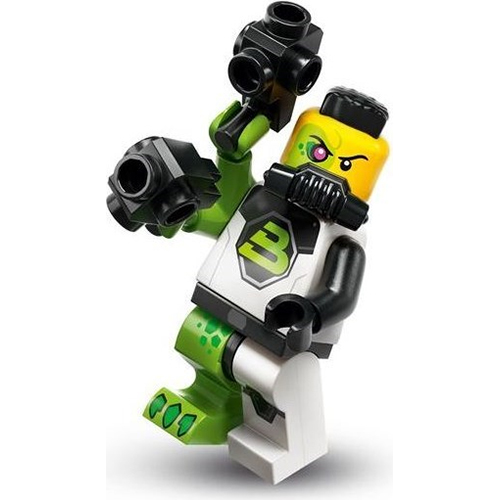 LEGO Minifigure Blacktron Mutant, Series 26 (Complete Set with Stand and Accessories) COL26-12