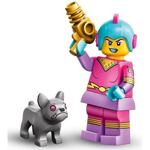 LEGO Minifigur Retro Space Heroine, Series 26 (Complete Set with Stand and Accessories) COL26-4