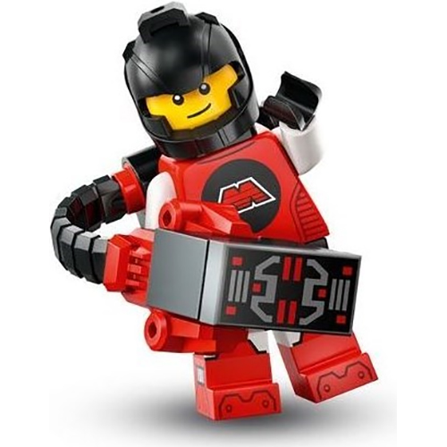 LEGO Minifigure M-Tron Powerlifter, Series 26 (Complete Set with Stand and Accessories) COL26-5