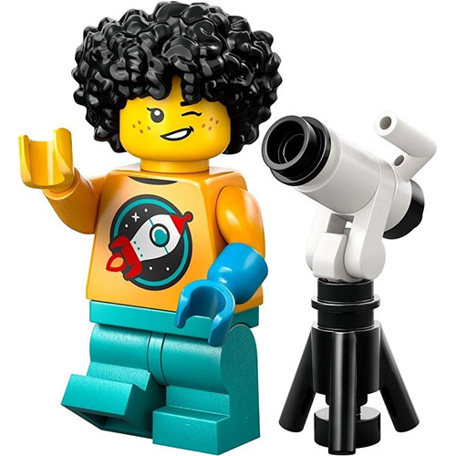 LEGO Minifigure Astronomer Kid, Series 27 (Complete Set with Stand and Accessories) COL27-4