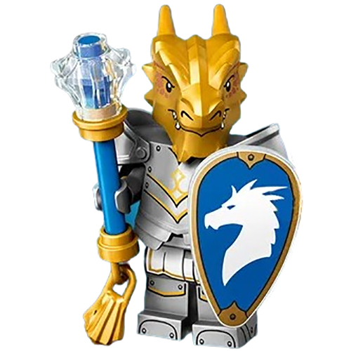 LEGO Minifigur Dragonborn Paladin, Dungeons & Dragons (Complete Set with Stand and Accessories) COLDND-4