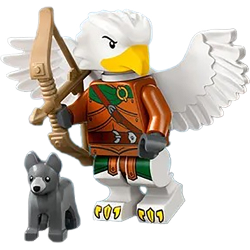 LEGO Minifigure Aarakocra Ranger, Dungeons & Dragons (Complete Set with Stand and Accessories) COLDND-6