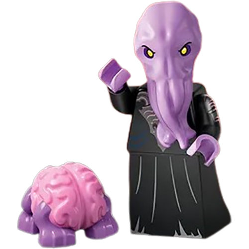 LEGO Minifigur Mind Flayer, Dungeons & Dragons (Complete Set with Stand and Accessories) COLDND-7