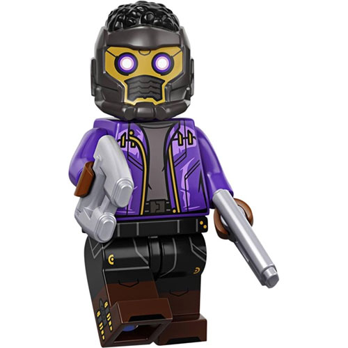 LEGO Minifigura T`Challa Star-Lord (Complete Set with Stand and Accessories) COLMAR-11