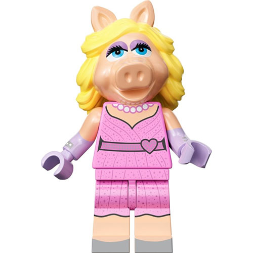 LEGO Minifigura Miss Piggy, The Muppets (Complete Set with Stand and Accessories) COLTM-6