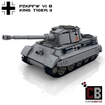 CUSTOMBRICKS Custom WW2 - Tank PzKpfw VI Ausf. B Königstiger 1056