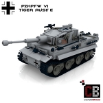 CUSTOMBRICKS Custom WW2 - Tank PzKpfw VI Ausf. E Tiger 1057