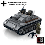 CUSTOMBRICKS Custom WW2 - Tank STUG 3 Sturmgeschütz III Ausf. A 1059