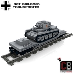 CUSTOMBRICKS LEGO Custom WW2 - Panzertransporter with PzKpfw 38T 1220