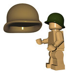 BrickWarriors US M1 Helmet 1-028-01