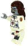 LEGO Minifigure Custom Zombie Female Doctor without arm BSZ018