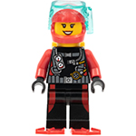 LEGO Minifigure Scuba Diver, Female, Flippers, Yellow Air Tanks CTY0602