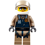 LEGO Minifigure Mountain Police - Officer Female, Pilot with Helmet and Visor CTY0832