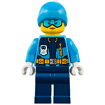 LEGO Minifigure Arctic Explorer - Male, Dark Blue Legs, Dark Azure Beanie, Medium Azure Ski Goggles CTY0903