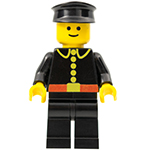 LEGO Minifigura Fire - Classic, Black Hat, Captain FIREC008