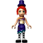 LEGO Minifigure Friends Mia, Dark Purple Skirt and Top Hat FRND471