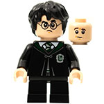 LEGO Minifigur Harry Potter, Slytherin Robe, Gregory Goyle Transformation HP285