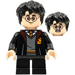 LEGO Minifigure Harry Potter - Gryffindor Robe Open, Sweater, Shirt and Tie, Black Short Legs HP314