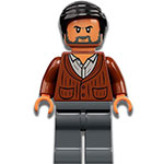 LEGO Minifigur Dr. Wu - Reddish Brown Cardigan JW083