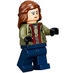 LEGO Minifigur Maisie Lockwood - Olive Green Jacket, Reddish Brown Hair JW088