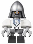 LEGO Minifigure Lance Bot - White Shoulders, Flat Silver Helmet NEX002