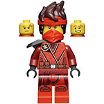 LEGO Minifigur Kai - The Island, Mask and Hair with Bandana NJO680