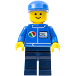 LEGO Minifigure Octan - Blue Oil, Dark Blue Legs, Blue Cap OCT062