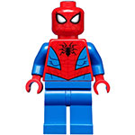 LEGO Minifigure Spider-Man - Dark Red Web Pattern, Blue Legs SH0546