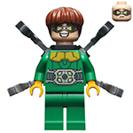 LEGO Minifigure Dr. Octopus (Otto Octavius) / Doc Ock - Green Outfit, Short Mechanical Arms SH0548