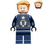 LEGO Minifigur Captain America - Dark Blue Suit, Black Hands SH625