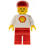 LEGO Minifigur Shell - Classic - Red Legs, Red Cap SHELL005