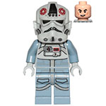 LEGO Minifigure AT-AT Driver - Dark Red Imperial Logo, Cheek Lines, Smile SW1105