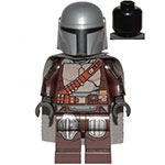 LEGO Minifigure SW The Mandalorian (Din Djarin / `Mando`) - Silver Beskar Armor, Cape SW1135