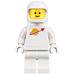 LEGO Minifigure Classic Space - White with Air Tanks and Updated Helmet (Third Reissue - Jenny) TLM110