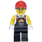 LEGO Minifigure Burger Truck Vendor TWN495