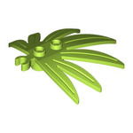 LEGO Plant Leaves 6 x 5 Swordleaf with Clip (thick open O clip) 10884