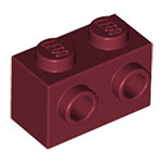 LEGO Brick, Modified 1 x 2 with Studs on 1 Sides 11211