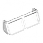 LEGO Glass for Windscreen 2 x 6 x 2 Train 13756