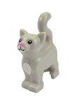 LEGO Cat Standing New Style with White Chest and Pink Nose Pattern 13786PB01