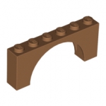 LEGO Brick, Arch 1 x 6 x 2 - Medium Thick Top without Reinforced Underside 15254