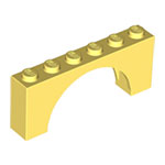 LEGO Brick, Arch 1 x 6 x 2 - Medium Thick Top without Reinforced Underside 15254