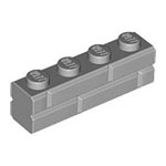 LEGO Brick, Modified 1 x 4 with Masonry Profile (Brick Profile) 15533