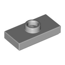 LEGO Plate, Modified 1 x 2 with 1 Stud with Groove and Inside Stud Holder (Jumper) 15573