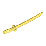 LEGO Minifig, Weapon Sword, Shamshir (Square Guard) with Capped Pommel and Holes in Crossguard and Blade 21459