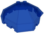 LEGO Windscreen 6 x 6 Octagonal Canopy with Axle hole 2418B