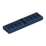 LEGO Tile 1 x 4 with Solar Panels Pattern 2431PB499