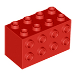 LEGO Brick, Modified 2 x 4 x 2 with Studs on Sides 2434