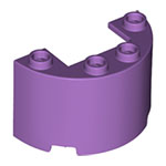 LEGO Cylinder Half 2 x 4 x 2 with 1 x 2 Cutout 24593